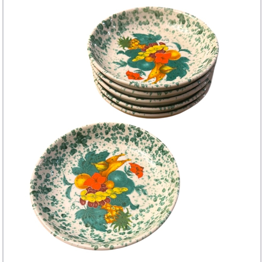 STOVIT CERAMICS MADE IN ITALY SALAD PLATES 8”